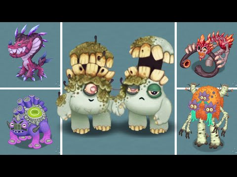 Bone Island - All New Monsters with Rare Denchuhs (All Sounds & Animations) + Full Song