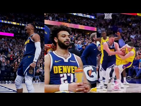 MOST INTENSE ENDING! Lakers vs Nuggets! Reeves nearly did it but Jamal Murray GAME winner & RUSS!