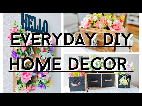 Everyday DIY Home Decor | Dollar Tree Wooden Crafts | Dollar Tree Home Decor