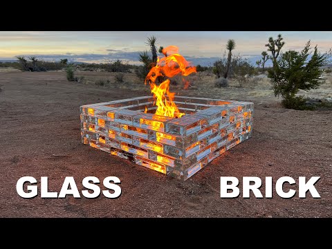 Solid Glass Fire Pit