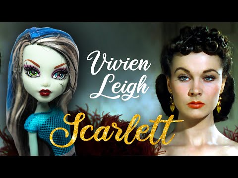 I MADE A STUNNING VIVIEN LEIGH AS SCARLETT O'HARA DOLL / Monster High Doll Repaint by Poppen Atelier