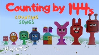 Counting by 144s Song | Minecraft Numberblocks Counting Songs for Kids | Math and Number Songs