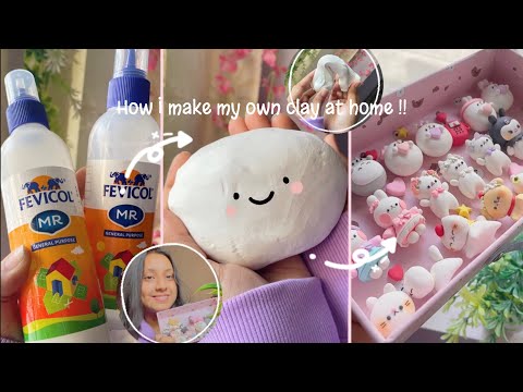 ✨How I make my own diy AIR DRY CLAY at home ^-^(Basic tutorial + small tips) aka cold porcelain clay