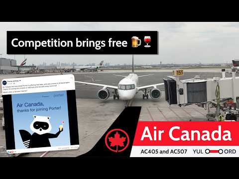 How Air Canada improved its service, thanks to Porter! | Montreal to Chicago (via YYZ)