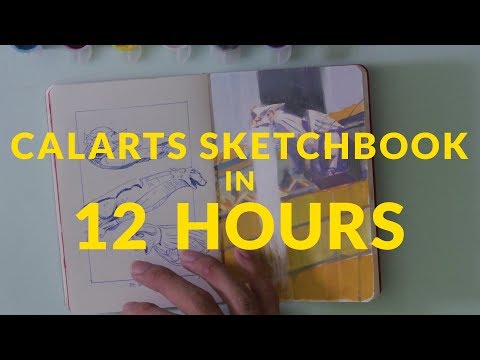 How to fill a sketchbook in 12 hours