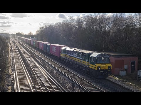 Freightliner Class 70s at Worting Junction 27/02/2025