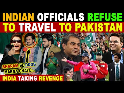 INDIAN OFFICIALS REFUSE TO TRAVEL TO PAKISTAN FOR CHAMPIONS TROPHY | PAK CRYING REACTIONS