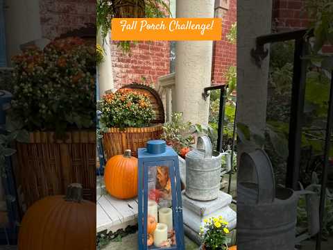 Fall Porch Challenge! #falldecor #porchmakeover #homeinspiration