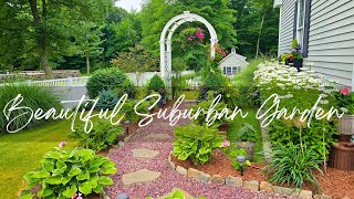 Creating Pockets of Beauty In A Suburban Garden. July Garden Tour 2024.