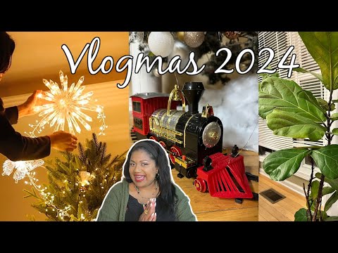 Fairy tale Christmas tree, Train set + Crystal glass & Plants during the winter #vlogmas2024