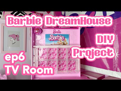 OOAK Barbie DreamHouse Project | ep6 TV ROOM | Barbie the Movie DIY