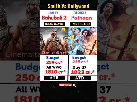 Pathaan Vs Bahubali 2 | Box office collection #shorts