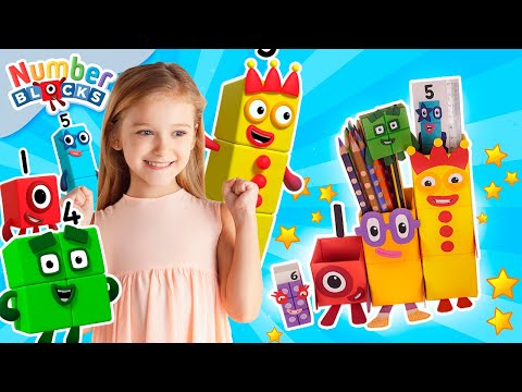 Back to school Pencil Holder ✏️ | Arts & Crafts for Kids | Learn to count | DIY | @Numberblocks