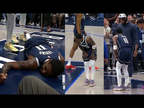 Kyrie Irving after HUGE INJURY stuns AD & in TEARS shoots free throw line & uses all he has....