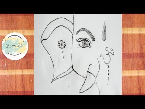 Ganesh ji drawing | Ganapati Bappa Beautiful Drawing | Easy Drawing | Ganesh Chaturthi drawing