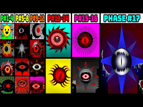 Phase 1 VS Phase 2 VS Phase 3-4 VS Phase 5 VS Phase 6 VS Phase 7-11-17 in Incredibox Sprunki Mix !!