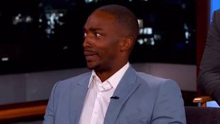 Anthony Mackie making everyone die from laughter for 7 minutes