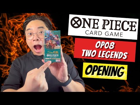 NEW One Piece Trading Card Game OP08 Two Legends Booster Box Opening!