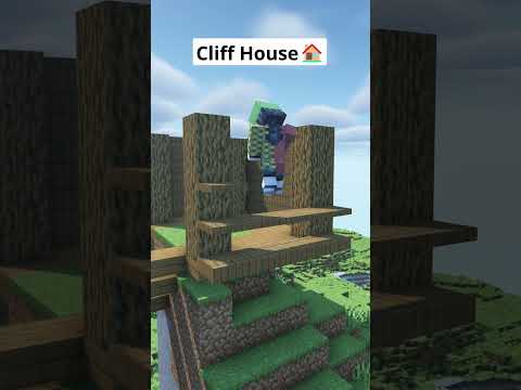 Minecraft Cliff House🏠 #shorts