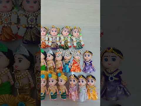 Cute little Andal dolls ❣️ #andal #murugar #krishna #dolls #mini