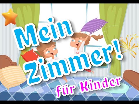 German lesson: My room ! Mein Zimmer + TEST !! Deutsch lernen !! Learn german !! Übungen für Kinder