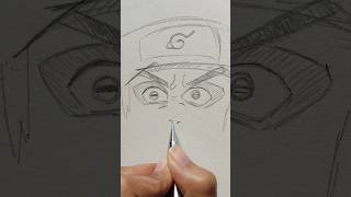 How to draw an angry face#naruto #animedrawing