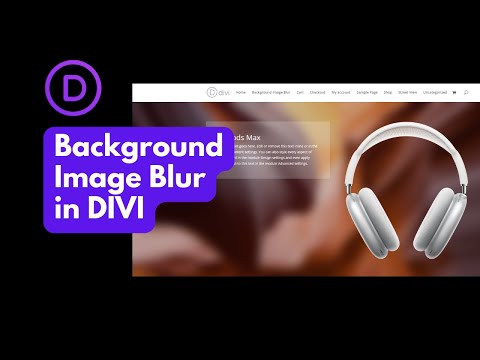 How to make background image blur in Divi section?