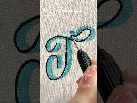 Easy Lettering Tutorial ❤️ #shorts #nhuandaocalligraphy #calligraphy