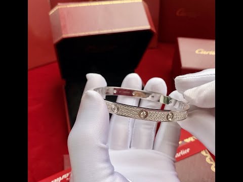 Unboxing Video | Cartier Love Bracelet, Diamond-Pave White Gold, Diamonds