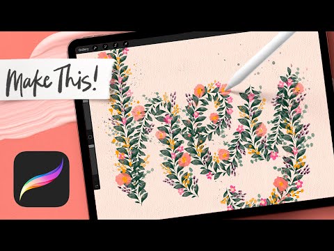 Make a Pattern Lettering Brush in Procreate | INTERMEDIATE PROCREATE TUTORIAL