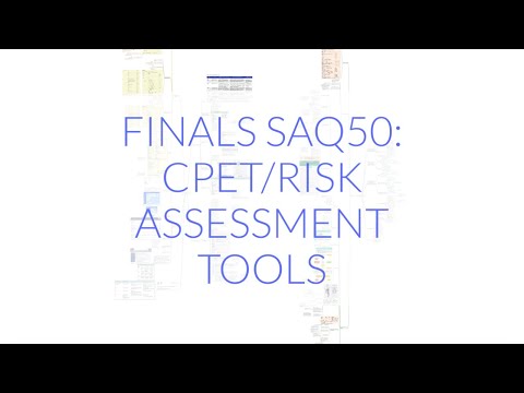 FINALS ANAES SAQ50: CPET/RISK ASSESSMENT TOOLS