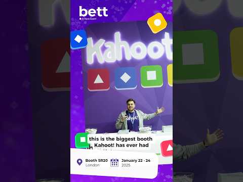 The Kahoot! team has landed at BETT UK 2025! Come find us at booth: SR20 🚀 #kahootopia #BETT2025