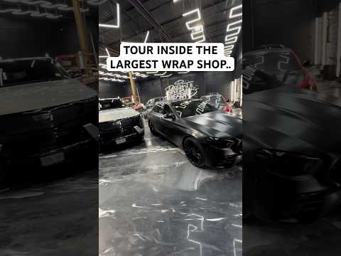 Inside The Largest Wrap Shop In The World.. #carwrap #shop #vinyl #tour #rollsroyce #viral #trending