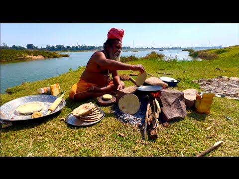 मां नर्मदा के तट पर सिद्ध संत की सहजन की फली की सब्जी एवं रामरोट टिक्कड़ की भोजन प्रसादी