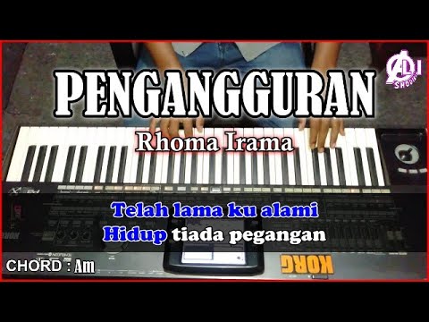 PENGANGGURAN - Rhoma irama | Karaoke Dangdut Korg pa3x (Chord&Lirik)