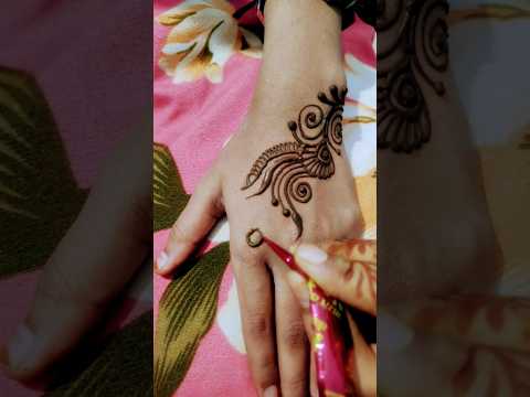 🌿💕Simple & attractive arabic mehndi design🌷🌼||#shorts #youtubeshorts #art