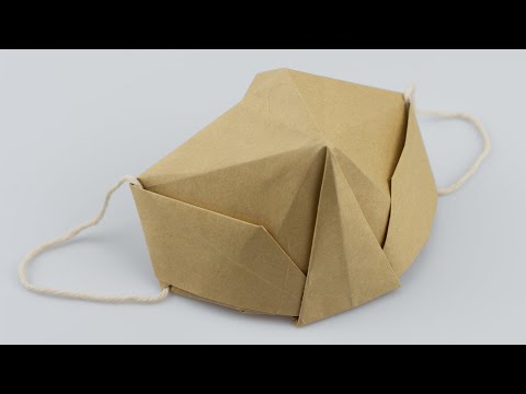 How To Make FaceMask Origami At Home | Origami Facemask Prevent Of Covid-19 #Shorts