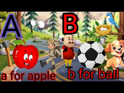 Learn Alphabets A to Z labcd with Live Example | A for Apple | Alphabets With Words | #apple #kids