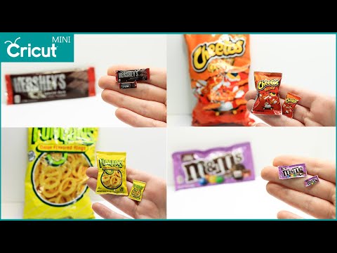 DIY Miniature Food Packaging with a Cricut | Dollhouse Printables | Mini Brands