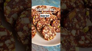 Sugar Free Dates and Nuts Roll | Healthy Ramadan Iftar Sweet 👆✨😍#ytshorts #shorts #youtubeshorts