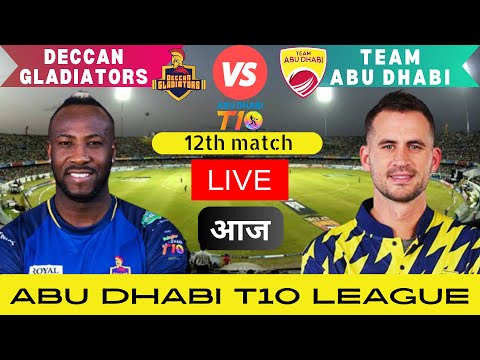 Team Abu Dhabi vs Deccan Gladiators live IAbu Dhabi T10 League 2023I TAB vs DG 2nd Match | T10 LIVE