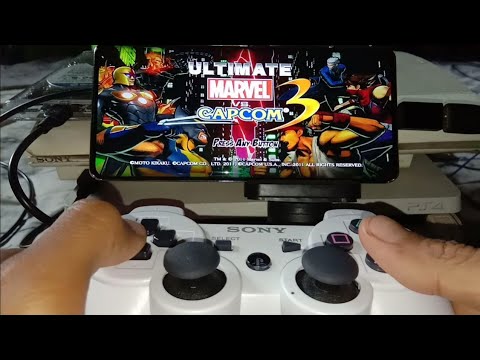 BUKAN EMULATOR PS3 DAN BUKAN REMOTE PLAY! ULTIMATE MARVEL VS CAPCOM 3 LAYAR HP FULLSCREEN