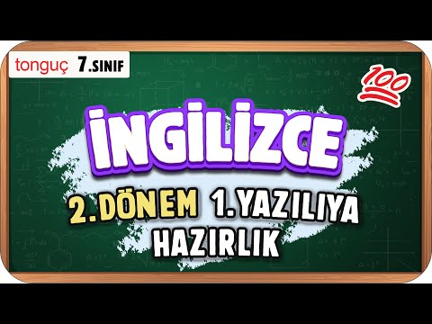 7.Sınıf İngilizce 2.Dönem 1.Yazılıya Hazırlık 📑 #2025