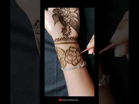 Simple mahendidesign #mehndi #song #hindisong #bollywood#hennadesignsforbeginnersstepbystep#views