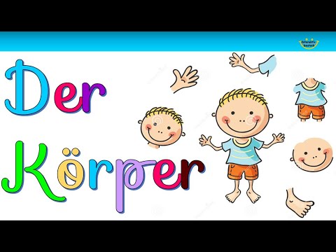 German lesson: the Body ! Der Körper + TEST (English CC) ! Deutsch lernen ! Übungen für Kinder !