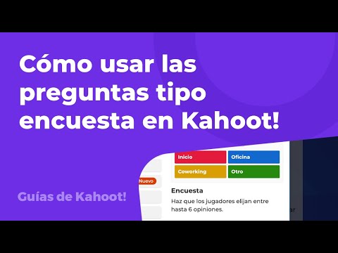 Cómo usar las preguntas tipo encuesta en Kahoot!