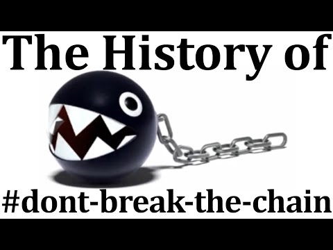 The History of #dont-break-the-chain