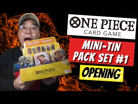 Opening The Entire Case of One Piece TCG Mini Tin Pack Set Vol 1!