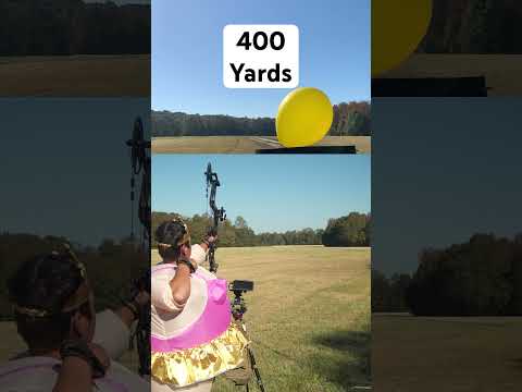 400 yards! long range archery #skill #archery #longrange #longdistance