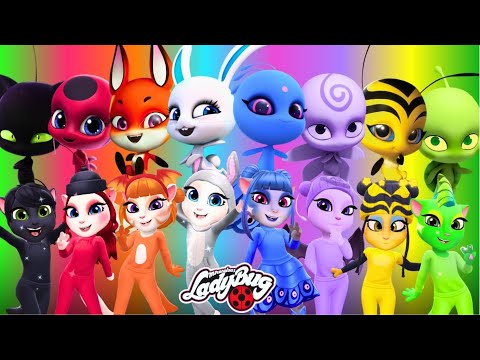 My Talking Angela 2 || 🌈 MIRACULOUS LADYBUG 🐞 | KWAMIS | New Update || Cosplay Makeover